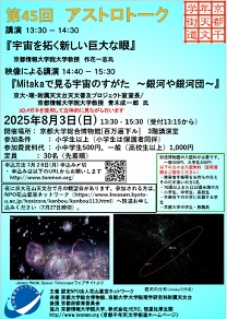 第45回アストロトークチラシサムネイル画像